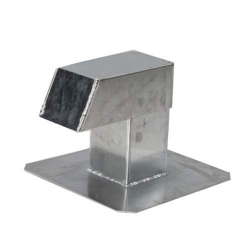 AircoExit aluminium dakdoorvoer 120 x 120 mm single hoogte 250 mm