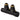 OVUS H-blok 2x½” 50 mm haaks knop R therm.voorber mat zwart
