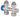 Multilux, 1-p, Rp½" bi, recht, afsluiterset