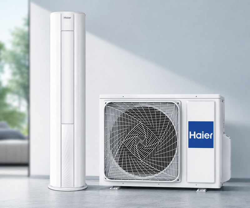 Haier Tower Standaard 7,2kW koelen + 8,0kW verwarmen R32 airco (incl. afstandsbediening)