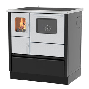 Houtfornuis Inox 75 (6 kW)