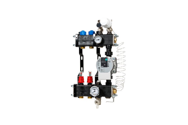 VTE composiet vloerverwarming verdeler met pomp Wilo Para 1-groeps
