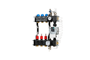 VTE composiet vloerverwarming verdeler met pomp Wilo Para 3-groeps