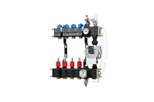 VTE composiet vloerverwarming verdeler met pomp Wilo Para 4-groeps
