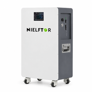 NIELFTOR 51.2V 314Ah 16,07 kW LiFePO4 Thuisbatterij Energieopslag met 200A BMS