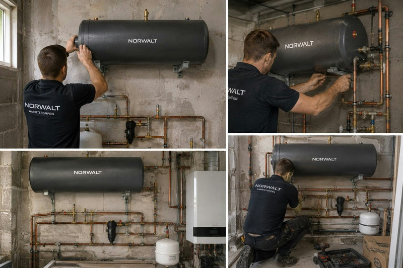 Lucht-Water Warmtepomp Installatie