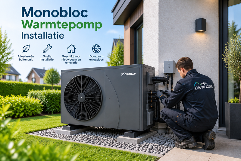 monobloc warmtepomp installatie