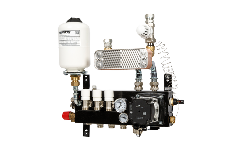 Smart Grundfos UPM 4-group EC distributor with exchanger set