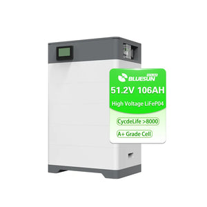 Bluesun 51.2V 106AH High Voltage Stapelbare Lithium LiFePO4 Batterij