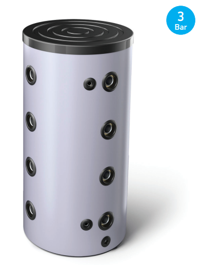 Tesy buffervat voor systeemwater 100 liter met Anticondens oplossing