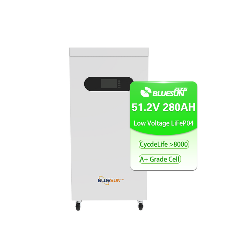 Bluesun Vertical Laagspannings 51.2V 280Ah Lithium LiFePO₄ Batterij