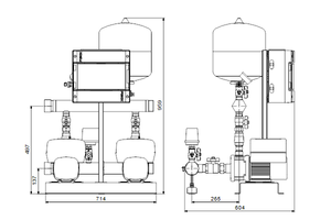 Drukverhogingsinstallatie Hydro Multi-E 2CME 5-3 U1 A-A-AD-M GNL