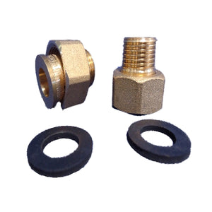 Set Koppeling Buitendr. 1 x ¾ Warmtemeter