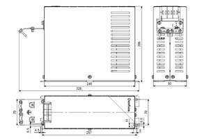 Outputfilter Sinewave 200-500V IP20 8/7,5/5,5/5,5A