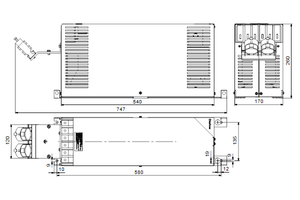 Outputfilter Sinewave 200-500V IP20 75/71/56/53A