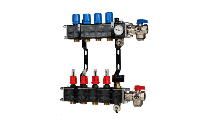 VTE open composiet vloerverwarming verdeler 4-groeps