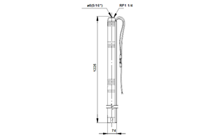 Bronpomp SQF 1.2-2 MSF3 Rp1¼ cpl. 1.4 kW AC1x90-240V/DC30-300V