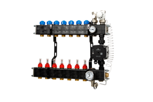 VTE composiet vloerverwarming verdeler  pomp Grundfos UPM3 7-groeps