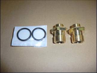 Aansluitnippel gasblok (2x)