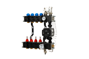 VTE composiet vloerverwarming verdeler  pomp Grundfos UPM3 4-groeps