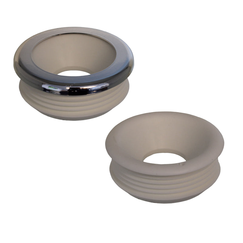 Euromanchet 14W 55 mm recht Wit TPE, 32 mm pijp