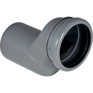 Geberit aansluit set voor wand-WC met sprong van 5 cm: grijs