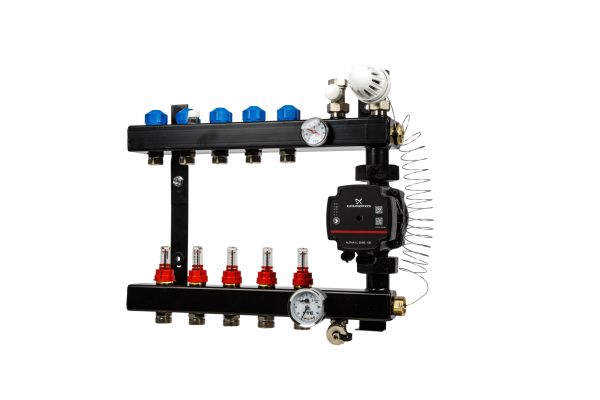 In-line verd. 5-gr. e.c, Grundfos UPM3 aansl. 1/2"inreg.