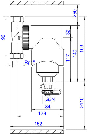 SpiroTrap MB3 -1" -Magneet -Uni