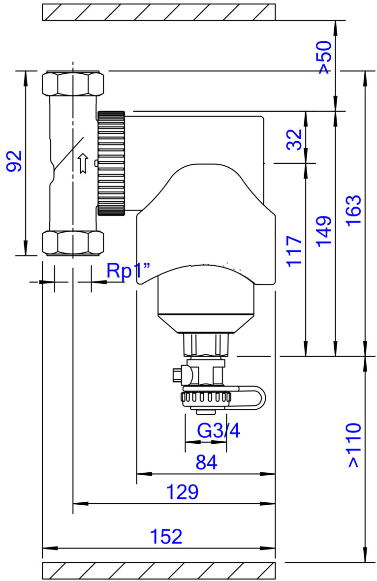 SpiroTrap MB3 -1" -Magneet -Uni