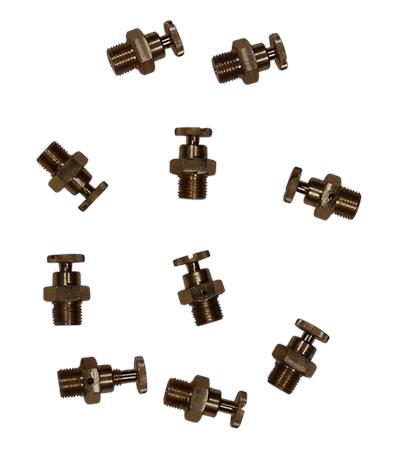 Reserve deel Ontluchtingsschroef1/8"BSP brass/bulk5PC