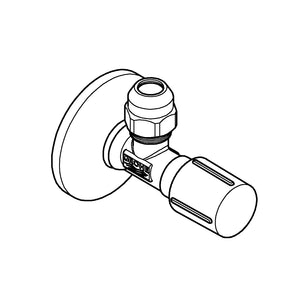 Hoekstopkraan 1/2"
