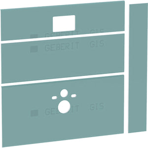 Geberit GISmodule gipsplaat voor toiletmodule, frontbediening