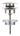 Waste set met push open plug