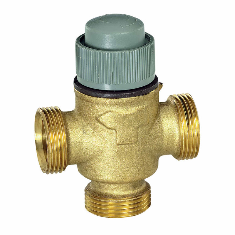 3-weg regelafsluiter, buitendraad, PN16, DN32, 2..130°C, lichthoogte 6