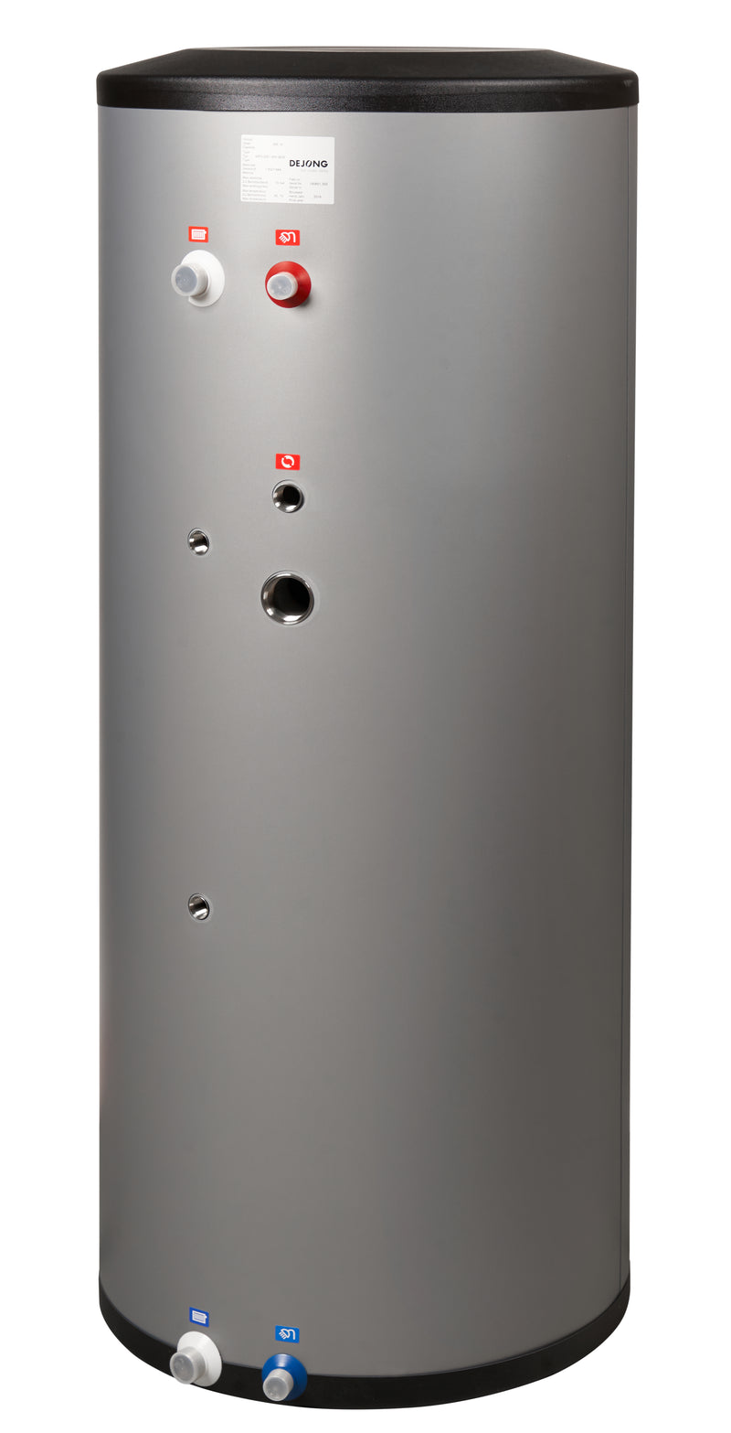 RVS boilervat met 1 spiraal 283 L.