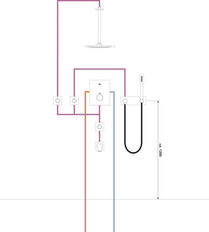 Rainshower Douchearm plafond 292 mm