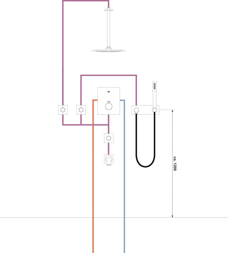 Rainshower Douchearm plafond 292 mm