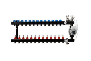 In-line verdeler 12-groeps met pomp WILO Para, aansl.3/4"M.IN
