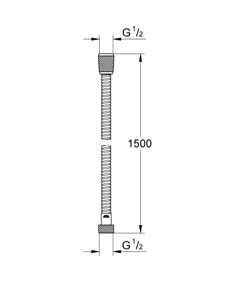 Relexaflex Metal Metalen doucheslang
