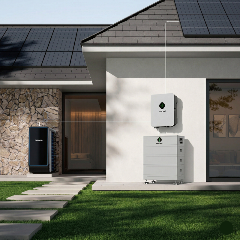 IGarden Monobloc Lucht Water Warmtepomp + Thuisbatterij | Elite Energie Opslagsysteem 9,6-25,6 kWh