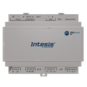 Interface Gateway IN776MHI00LO000 large / MHI VRF met KNX, Seriële en IP ondersteuning voor volledige regeling en monitoring van 128 binnendelen