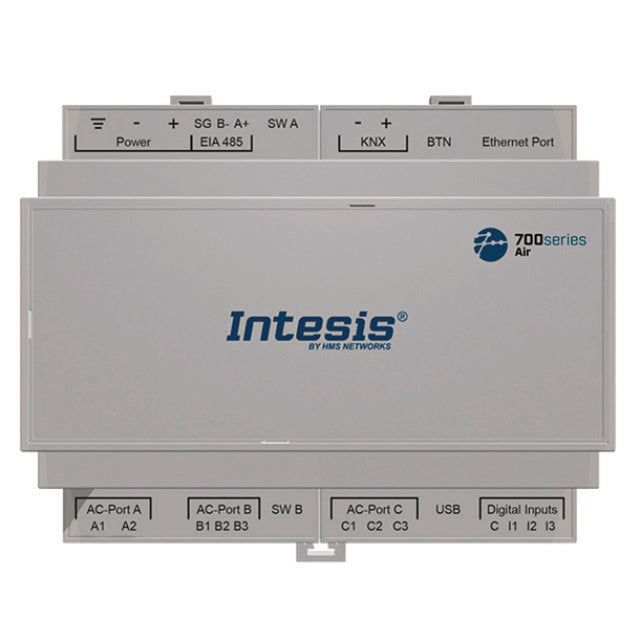 Interface Gateway IN776MHI00LO000 large / MHI VRF met KNX, Seriële en IP ondersteuning voor volledige regeling en monitoring van 128 binnendelen