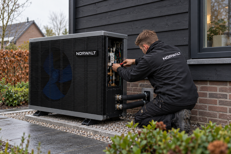 monobloc warmtepomp installatie