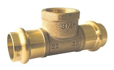 V-PRESS KOPER  WAT. T-STUK BI.DR. 28 x 3/4" x 28