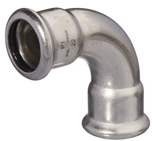 M-PRESS INOX  BOCHT 90° FF 35 x 35