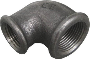 ZWARTE FITTING KNIE 90° NR 90 3/4" x 1/2"FF