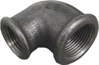 ZWARTE FITTING KNIE 90° NR 90 1" x 1/2"FF