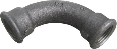 ZWARTE FITTING BOCHT 90° NR 2 1 1/2"FF
