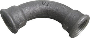 ZWARTE FITTING BOCHT 90° NR 2 1 1/4"FF