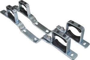 VERDELER MESSING VERNIKKELD 1"  SET DUBBELE BEUGEL